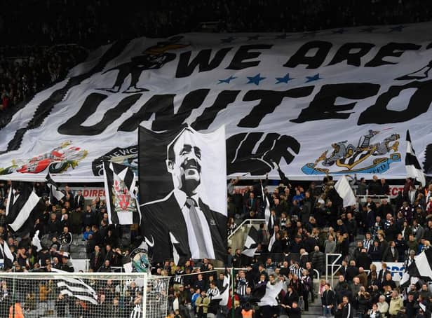 A Wor Flags display at St James's Park in 2017.