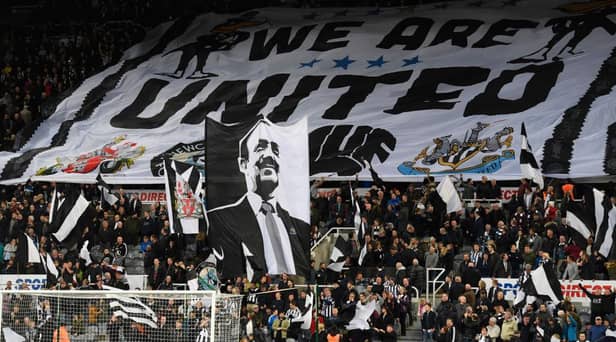 A Wor Flags display at St James's Park in 2017.