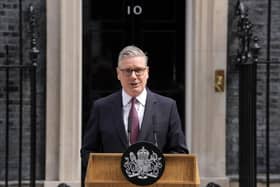 Prime Minister Sir Keir Starmer in Downing Street announcing his resignation. Photo by Andrew Matthews/PA