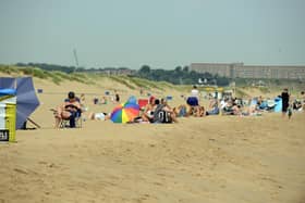 High temperatures at Sandhaven Beach.