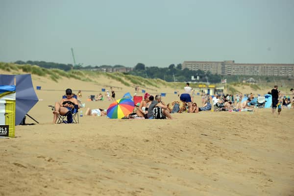 High temperatures at Sandhaven Beach.