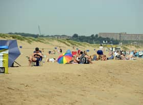 High temperatures at Sandhaven Beach.