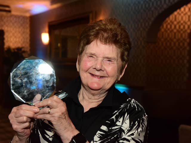 Lifetime Achievment Award winner Sheila Graber at the Best of South Tyneside Awards.
