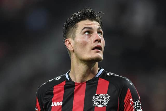 Newcastle United are reportedly interested in Bayer Leverkusen's Patrik Schick (Photo by Frederic Scheidemann/Getty Images)