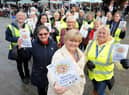South Tyneside Council Leader Cllr Tracey Dixon, Cllr's Ruth Berkley and Anne Hetherington, join volunteers.