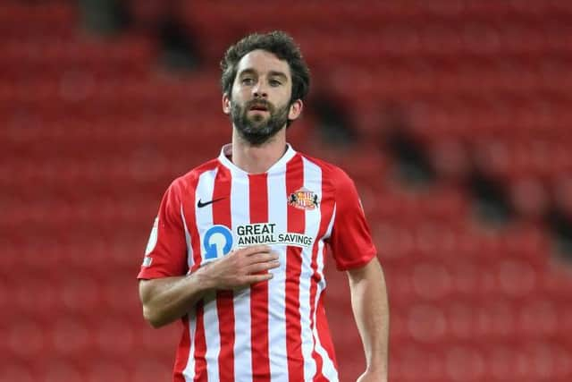 Will Grigg playing for Sunderland.