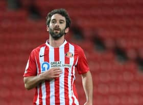Will Grigg playing for Sunderland.