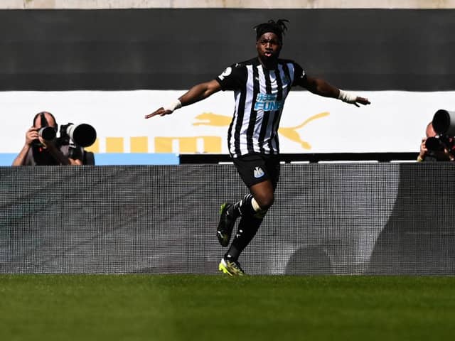 Newcastle United star Allan Saint-Maximin is being linked with a summer move to Roma. (Photo by STU FORSTER/POOL/AFP via Getty Images)