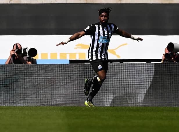 Newcastle United star Allan Saint-Maximin is being linked with a summer move to Roma. (Photo by STU FORSTER/POOL/AFP via Getty Images)