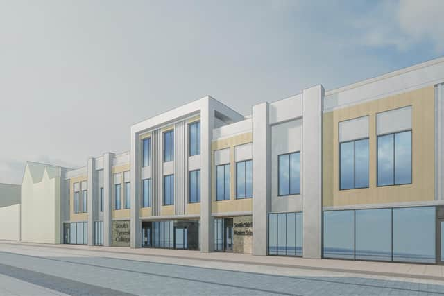 A CGI of how the new South Tyneside College could look.