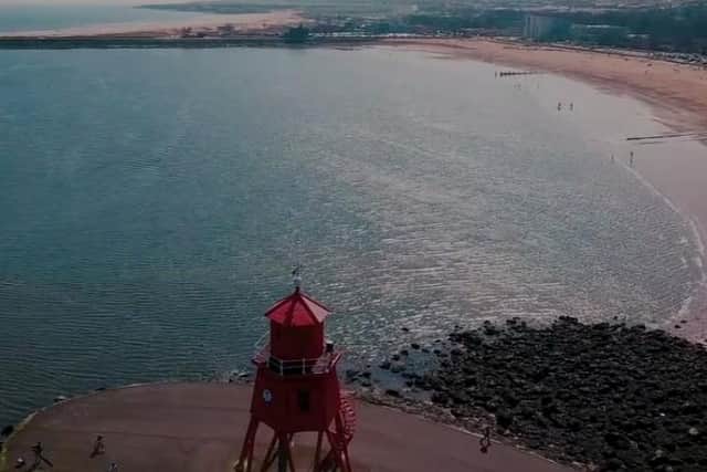 Duncan Smith has created a stunning video of South Shields from the sky for his YouTube channel SlammDunk Productions.