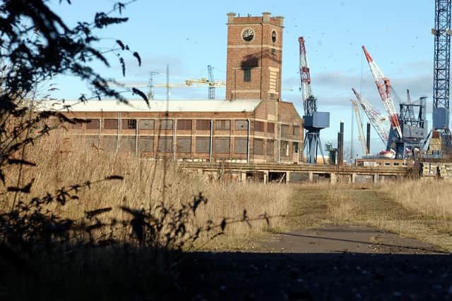 The former Hawthorn Leslie shipyard at Hebburn pictured in 2005.