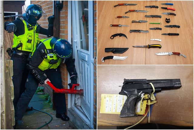 Photos captured by Northumbria Police during the week-long Operation Sceptre.