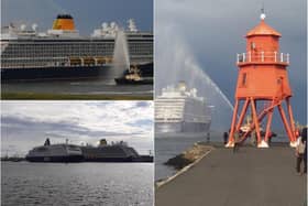 Your fantastic pictures as the cruise liner left the Tyne.