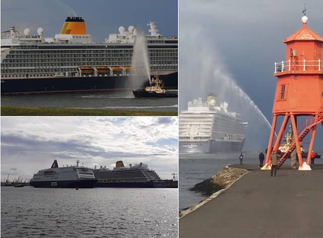 Your fantastic pictures as the cruise liner left the Tyne.