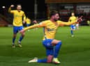 Leon Dajaku celebrates his fine goal for Sunderland