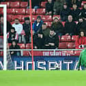 Anthony Patterson makes an excellent save at the Stadium of Light