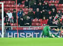 Anthony Patterson makes an excellent save at the Stadium of Light