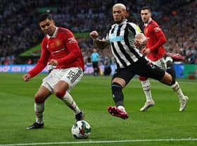 Casemiro will not feature for Manchester United against Newcastle United (Photo by GLYN KIRK/AFP via Getty Images)