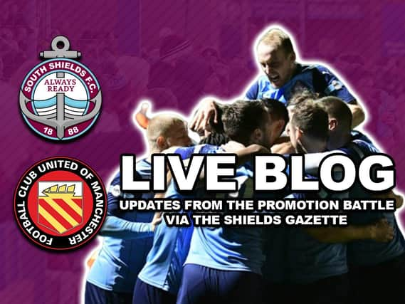 South Shields host FC United of Manchester this afternoon.