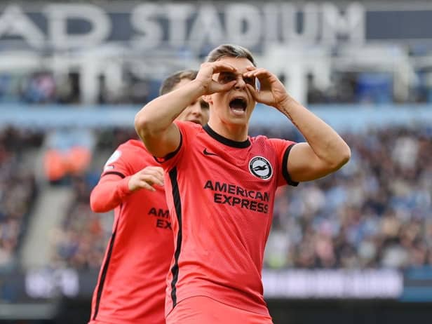 Newcastle United are reportedly preparing a £25million bid for Brighton's Leandro Trossard (Photo by Justin Setterfield/2022 Getty Images)