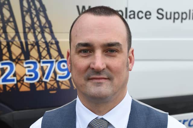 Paul Murphy, General Manager of Caswells Group, workplace supplies in Billingham. Picture by Doug Moody Photography