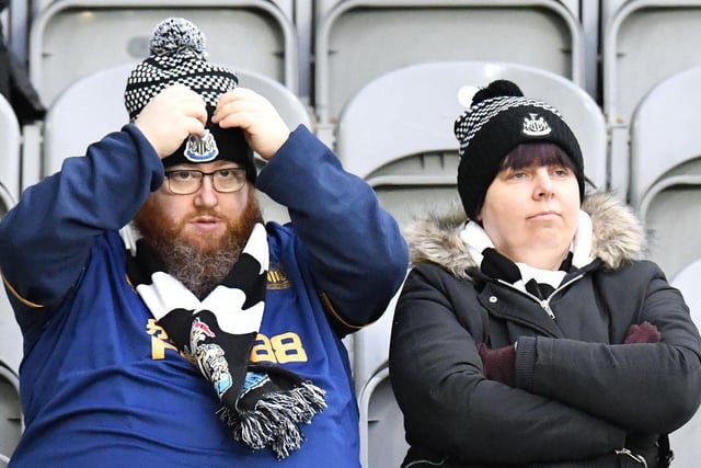 It was a cold New Year's Eve at St James's Park