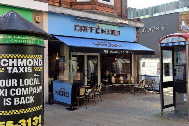 Michael Fox was spared jail after smashing a window at at Cafe Nero in South Shields with a wine bottle.