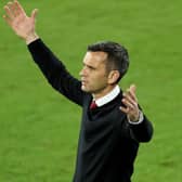 Head coach Stephen Glass of Atlanta United FC reacts during the CONCACAF Champions League quarterfinal game against Club America at Exploria Stadium on December 16, 2020 in Orlando, Florida.