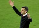 Head coach Stephen Glass of Atlanta United FC reacts during the CONCACAF Champions League quarterfinal game against Club America at Exploria Stadium on December 16, 2020 in Orlando, Florida.