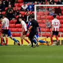 Mikael Mandron scores in the 96th minute at the Stadium of Light