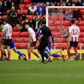Mikael Mandron scores in the 96th minute at the Stadium of Light