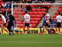 Mikael Mandron scores in the 96th minute at the Stadium of Light