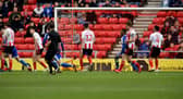 Mikael Mandron scores in the 96th minute at the Stadium of Light