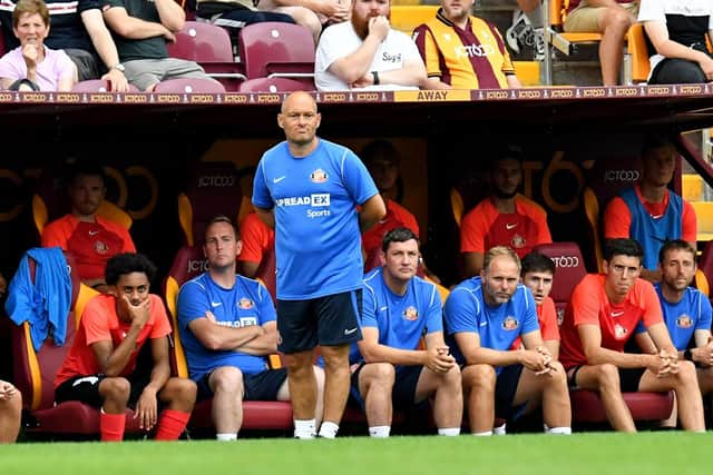 Alex Neil watches on at Valley Parade