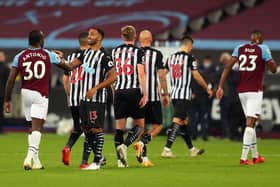Callum Wilson at the final whistle.