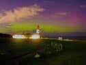 The Northern Lights at Souter Lighthouse, pictured on Saturday, January 8, 2022. Picture: Steven Lomas.