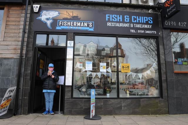 Owner of the Fisherman's Fish & Chip shop, Ocean Road, Carol Harkus opens up on Good Friday.