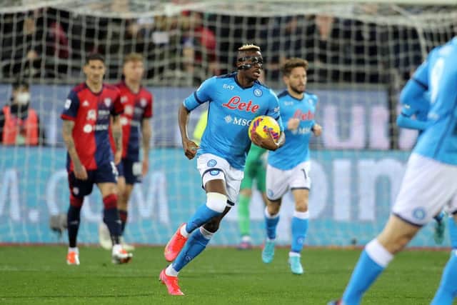 Victor Osimhen of Napoli has been linked with summer moves to Newcastle and Manchester United (Photo by Enrico Locci/Getty Images)