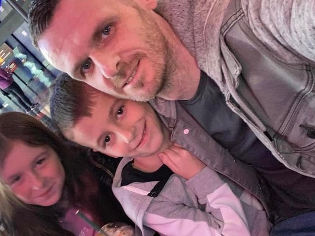 Jeni Car said: "The best dad in the world! Jack, 8, and Imogen, 11.”