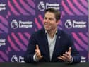 LONDON, ENGLAND - FEBRUARY 04: Richard Masters, Chief Executive of Premier League, addresses journalists during a media briefing on February 04, 2020 in London, England. (Photo by Alex Morton/Getty Images for Premier League)