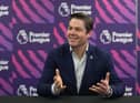 LONDON, ENGLAND - FEBRUARY 04: Richard Masters, Chief Executive of Premier League, addresses journalists during a media briefing on February 04, 2020 in London, England. (Photo by Alex Morton/Getty Images for Premier League)