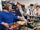 Volunteers at Churches Together In South Tyneside's Key2Life food bank. From left: Michelle Young, Margaret Fleck, David Walker and Linda Tait.