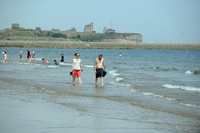 High temperatures at Sandhaven Beach.