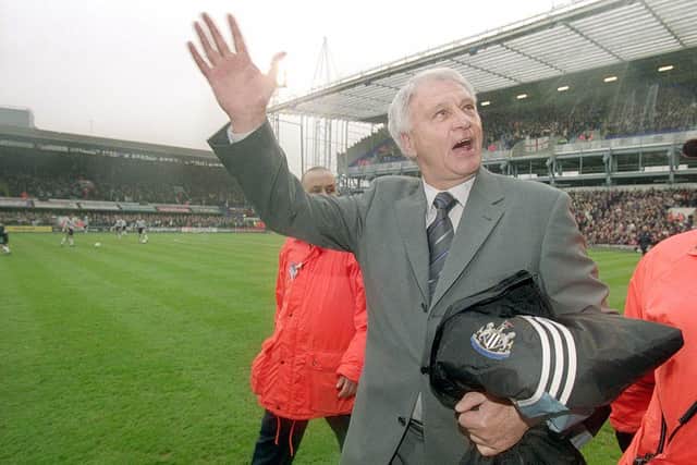 Sir Bobby Robson returns to Portman Road with Newcastle United.