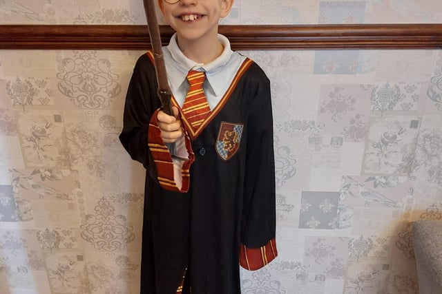 Joseph, 10 dressed as Harry Potter.