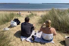 A beautiful view of the beach.