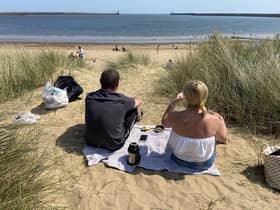 A beautiful view of the beach.