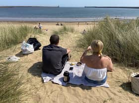 A beautiful view of the beach.