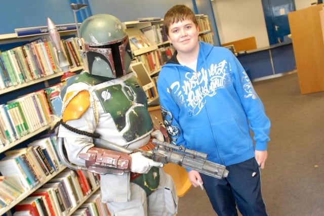 Star Wars cult favourite Boba Fett visited the Central Library in 2009.